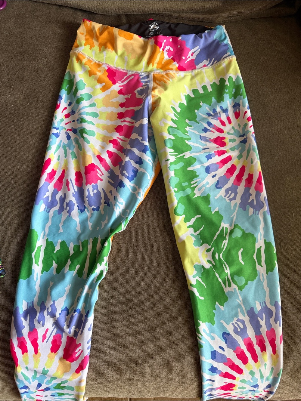 Feed Me Fight Me Multicolor Tie-Dye Leggings
